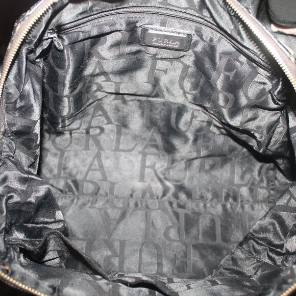 Gorgeous $528 FURLA Pebbled Leather Satchel Tote Shoulder Bag w Strap - Picture 7 of 10